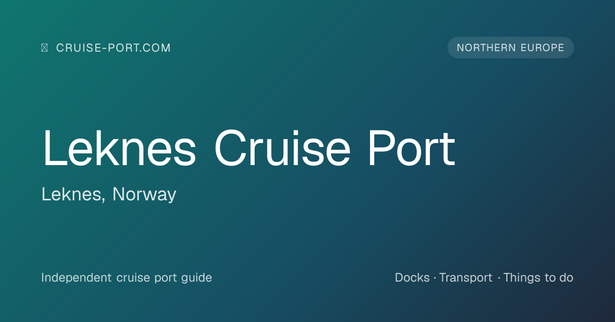 Leknes Cruise Port Guide | cruise-port.com | cruise-port.com