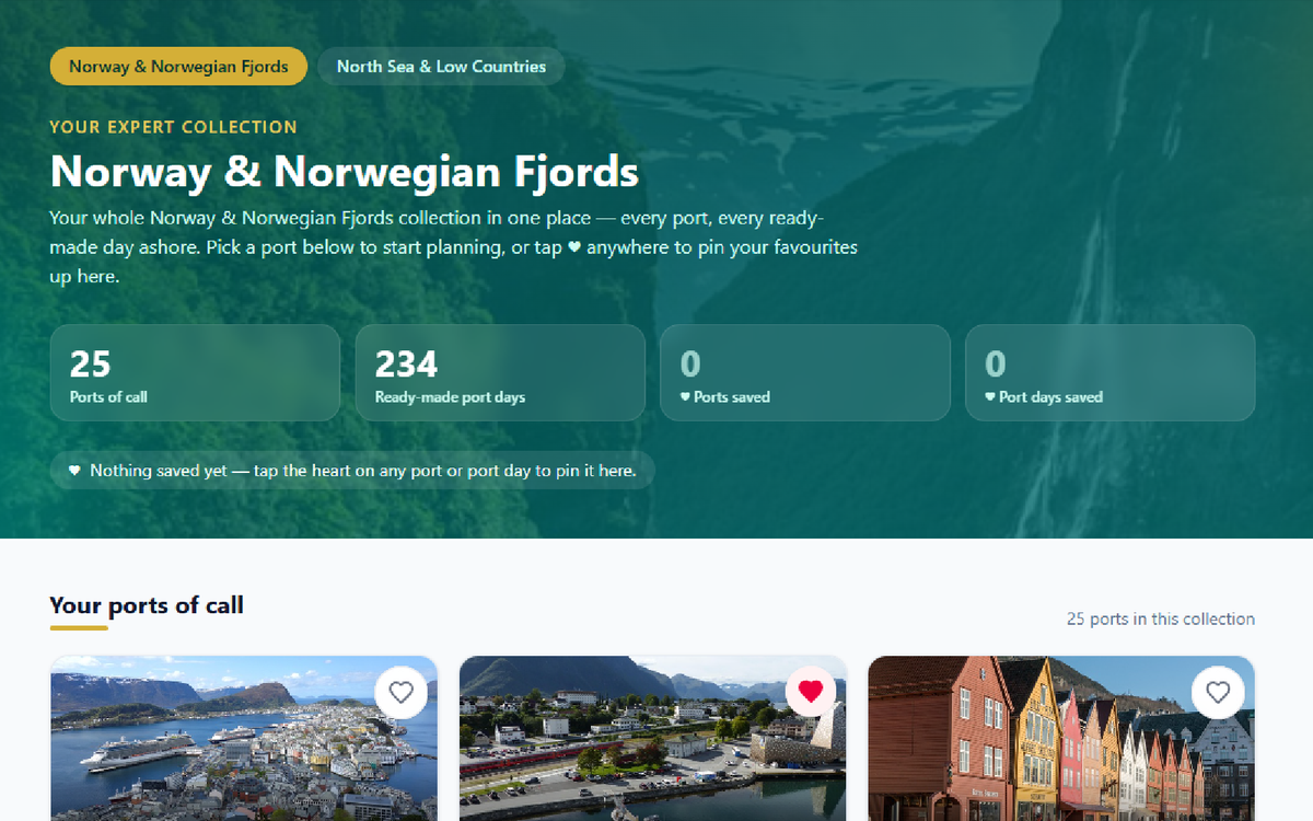 Norway & Norwegian Fjords port guide on desktop