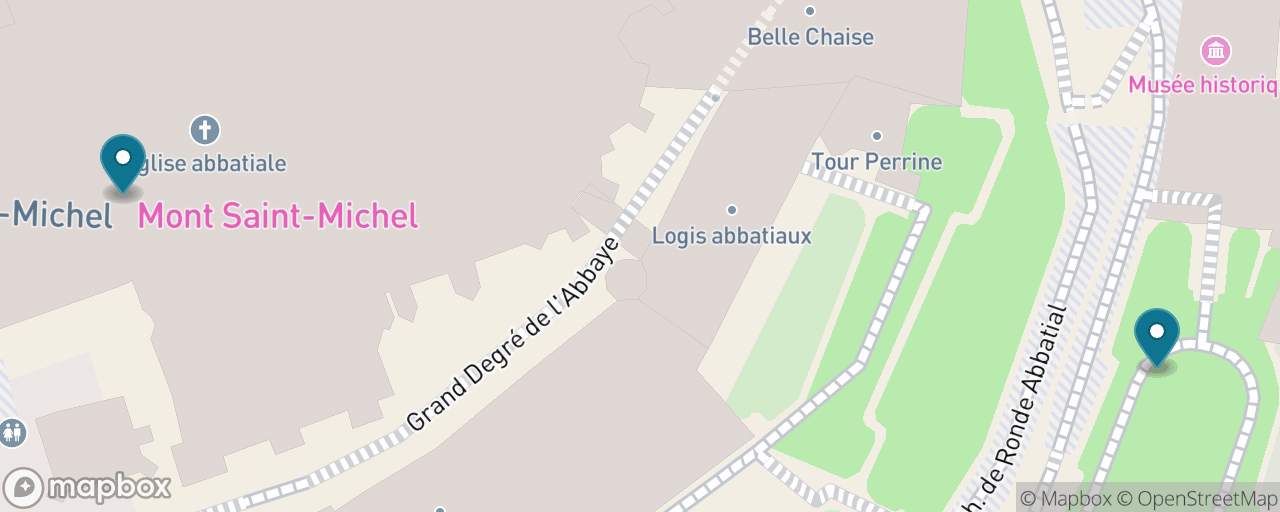 Map of the stops on “Mont Saint-Michel Day Trip”