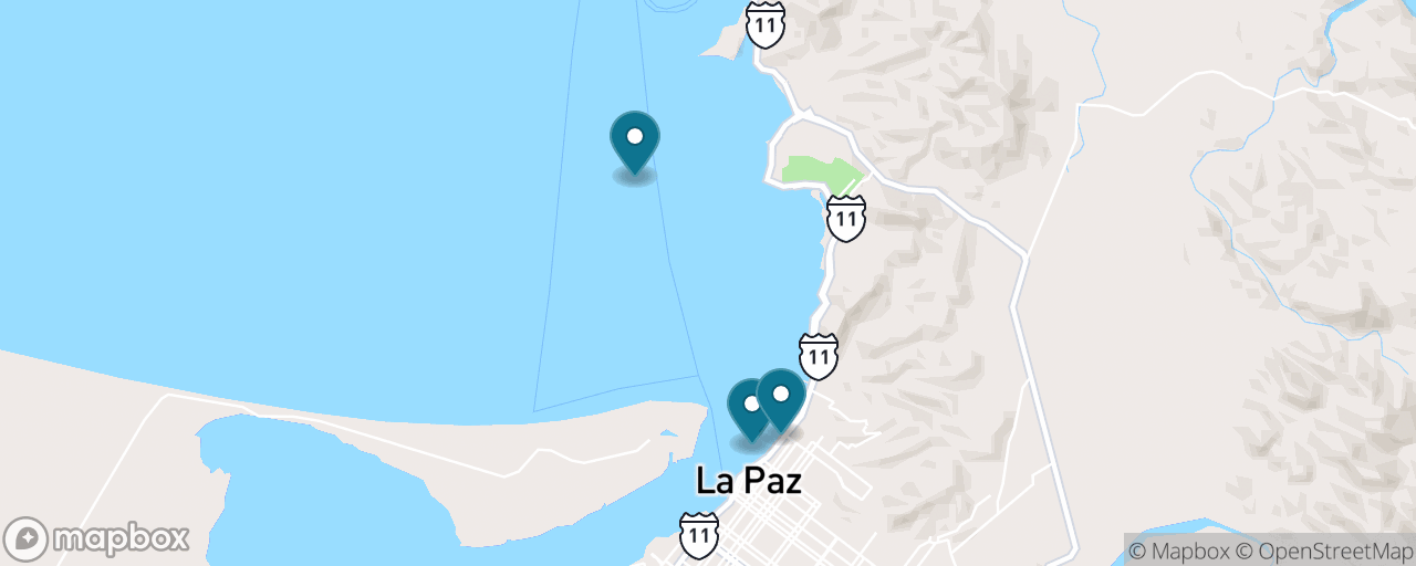 Map of the stops on “The Whale Shark Encounter”