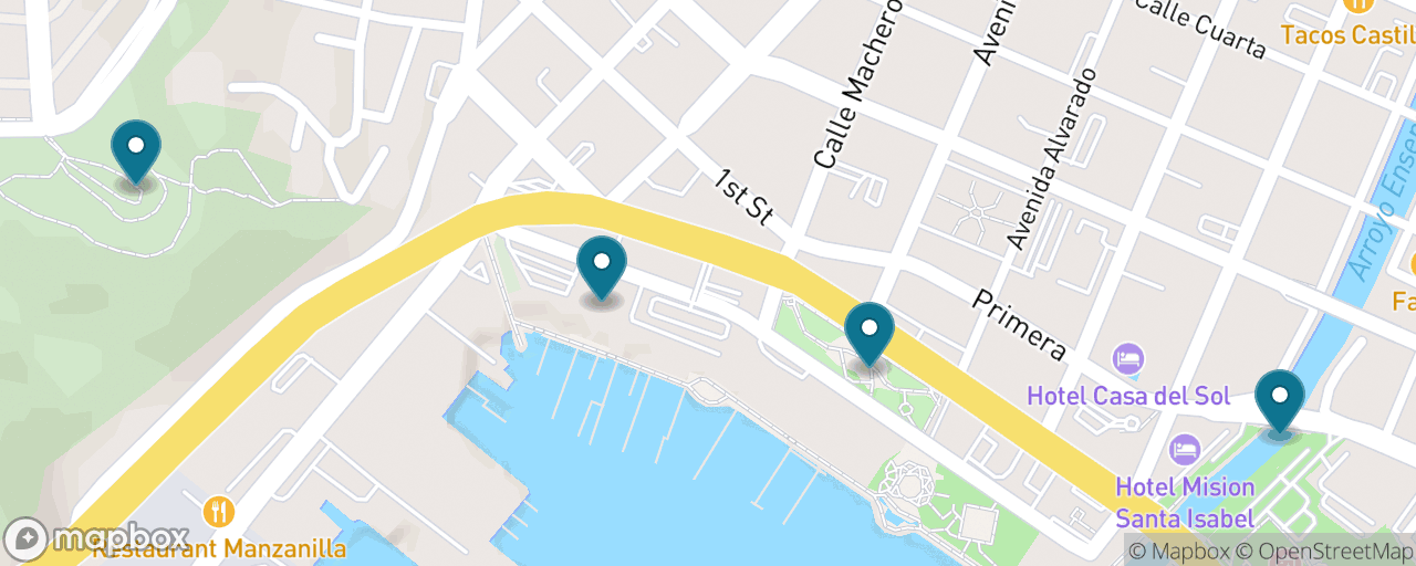 Map of the stops on “Ensenada: The Free Day on Foot”
