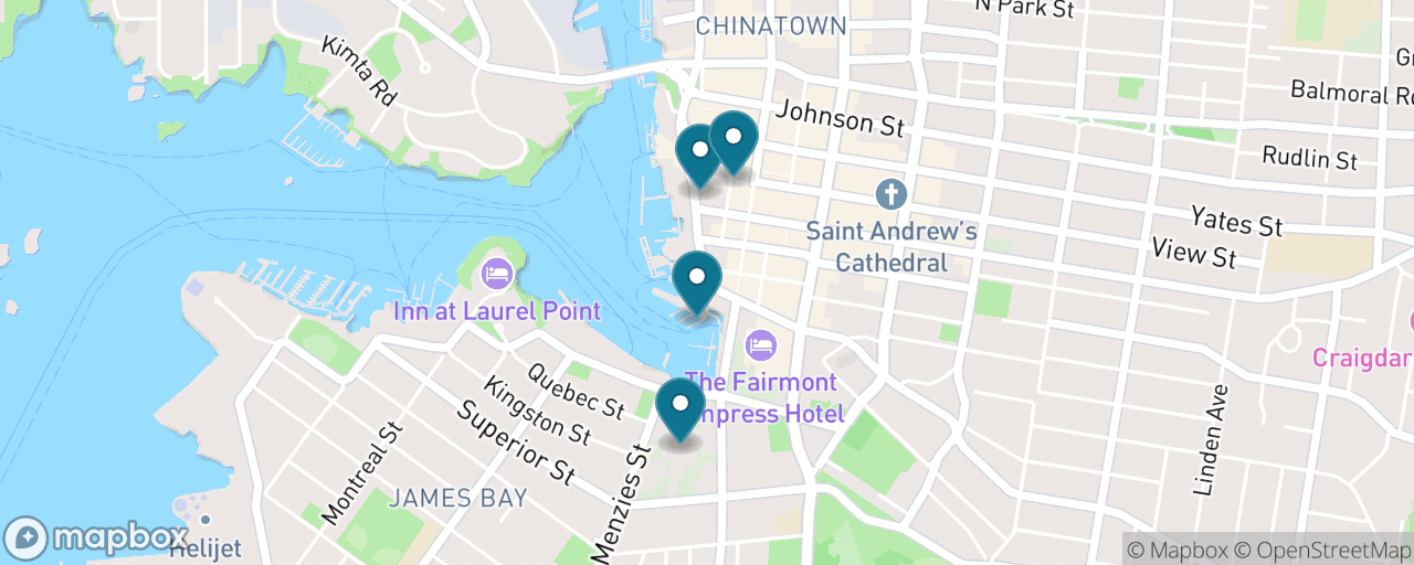 Map of the stops on “Victoria in Three Hours”