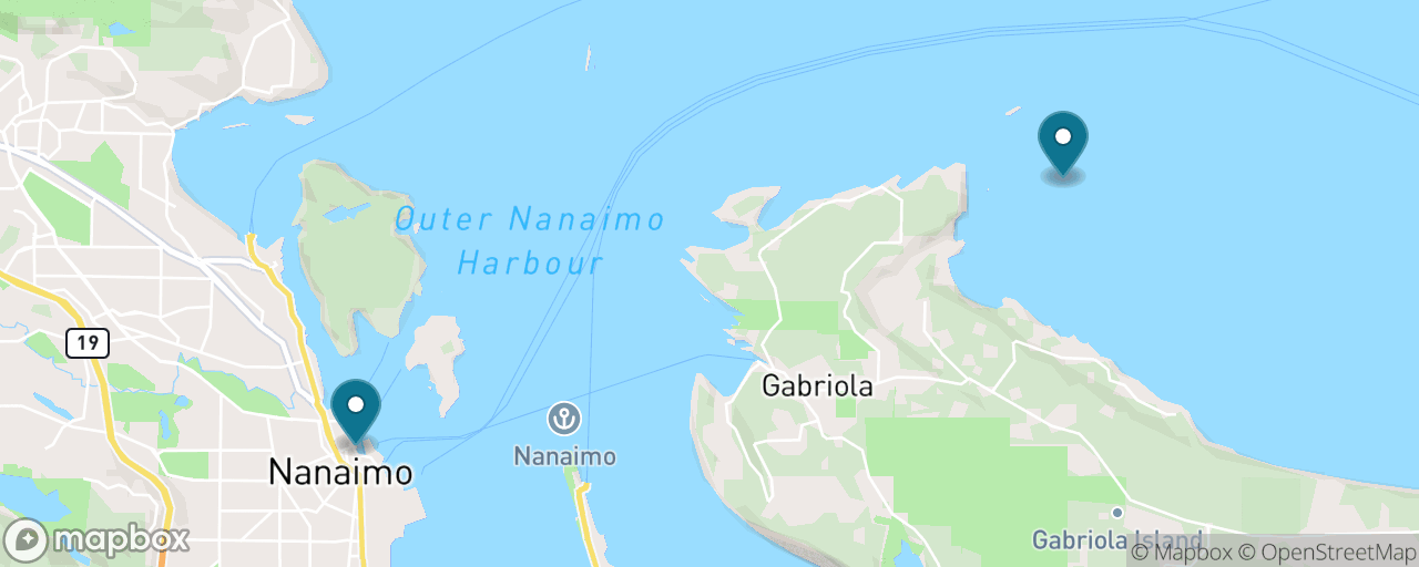 Map of the stops on “Salish Sea Whale Watching”