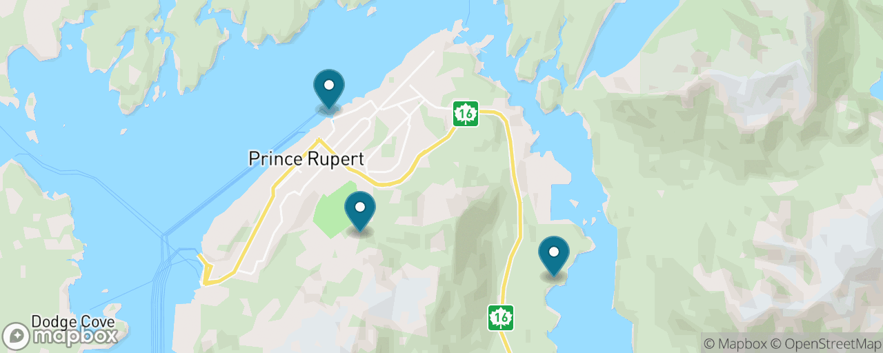 Map of the stops on “Butze Rapids Rainforest & Reversing Tides”