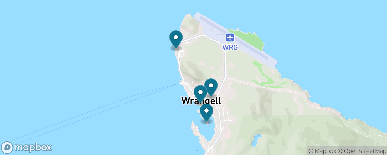 Map of the stops on “Wrangell Culture Walk: Totems, Tribal House & Museum”
