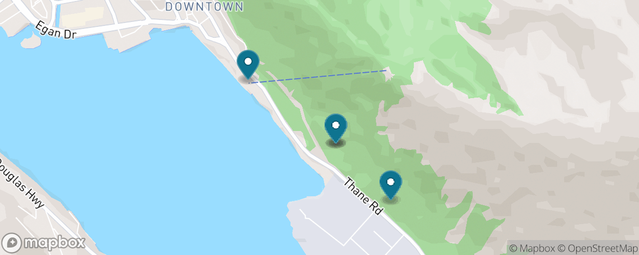 Map of the stops on “Up the Tramway”