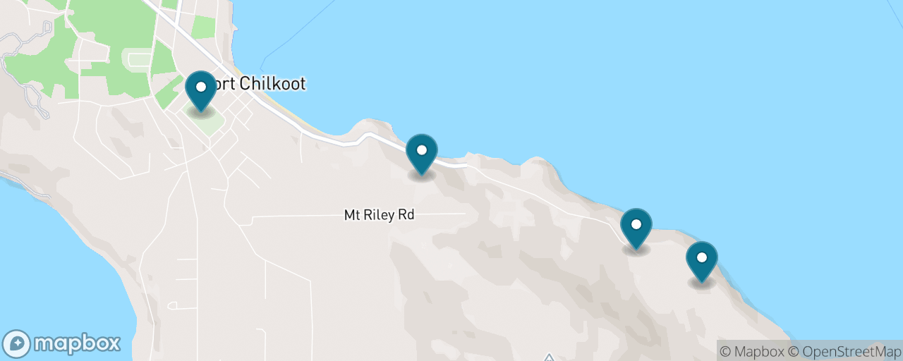 Map of the stops on “Battery Point — the Free Shore Walk”