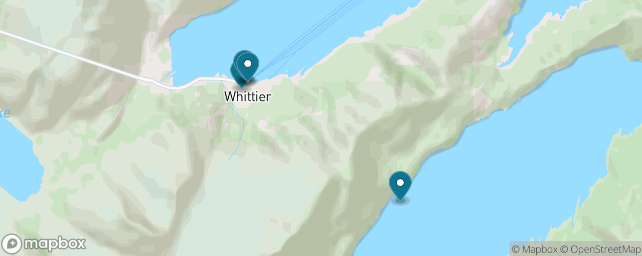 Map of the stops on “Glacier Quest: The Short Glacier Boat”