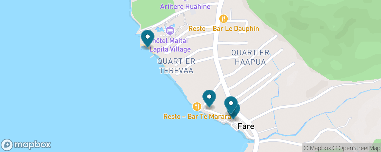 Map of the stops on “Fare for Free: Market, Waterfront and a Snorkel Off the Beach”