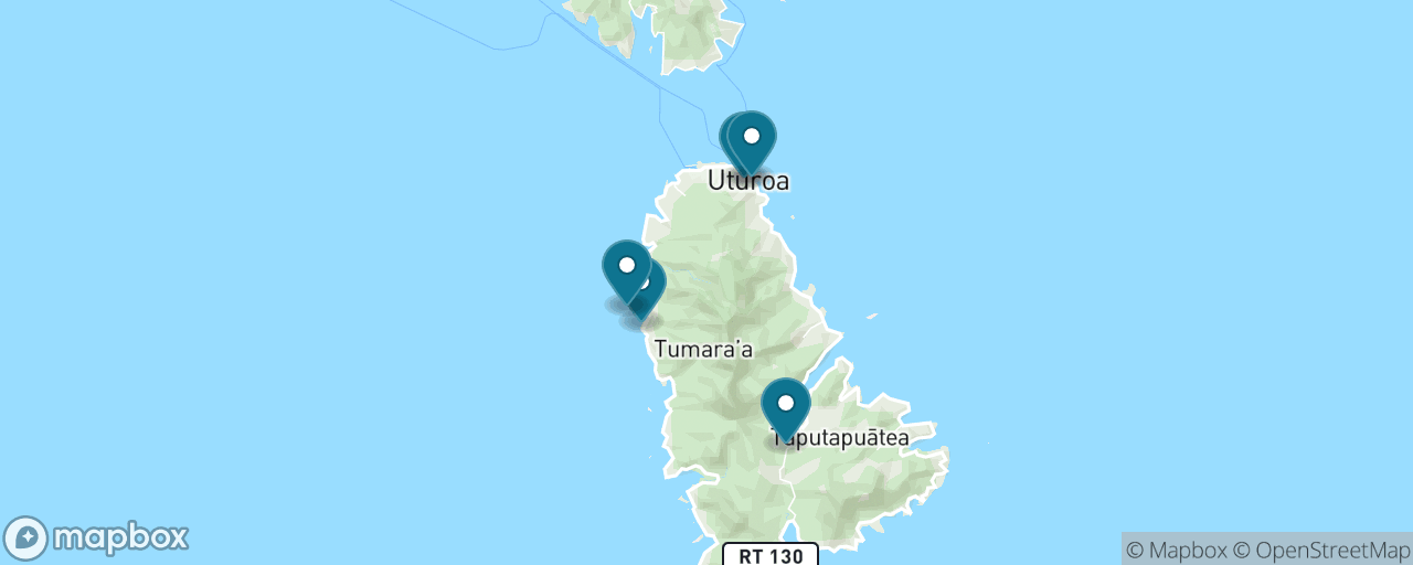 Map of the stops on “West Coast Pearls, Petroglyphs & Gabbros”