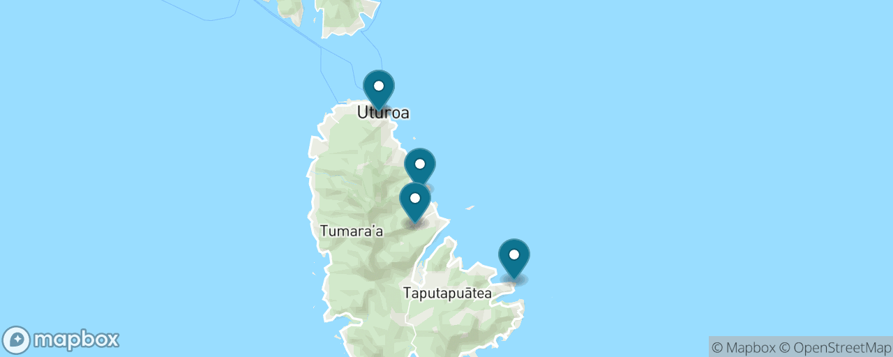 Map of the stops on “Taputapuatea — Polynesia's Most Sacred Marae”