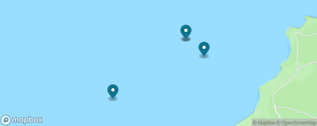 Map of the stops on “Fort Abercrombie & the WWII Coast”