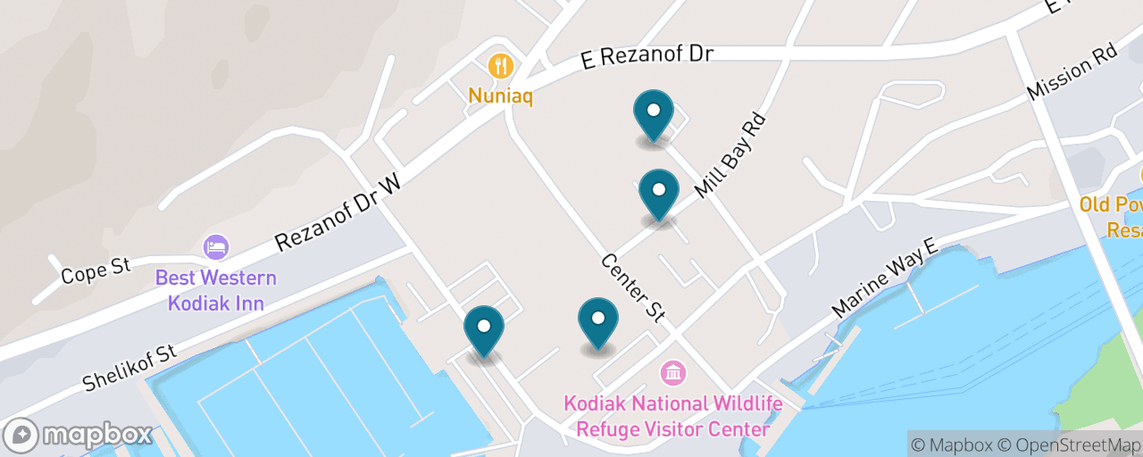 Map of the stops on “The Russian Heritage Walk”