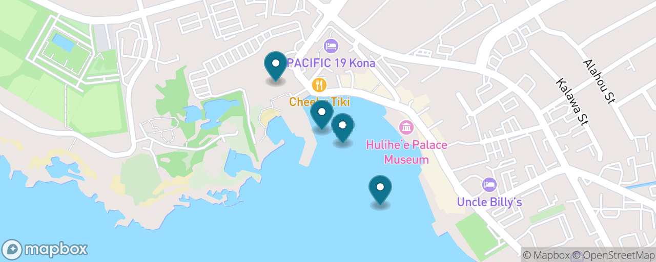 Map of the stops on “Historic Kailua-Kona Heritage Walk”