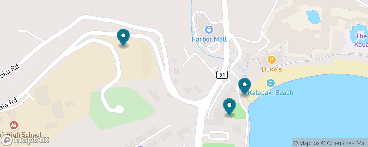 Map of the stops on “Kalapaki Beach & Harbour Stroll”