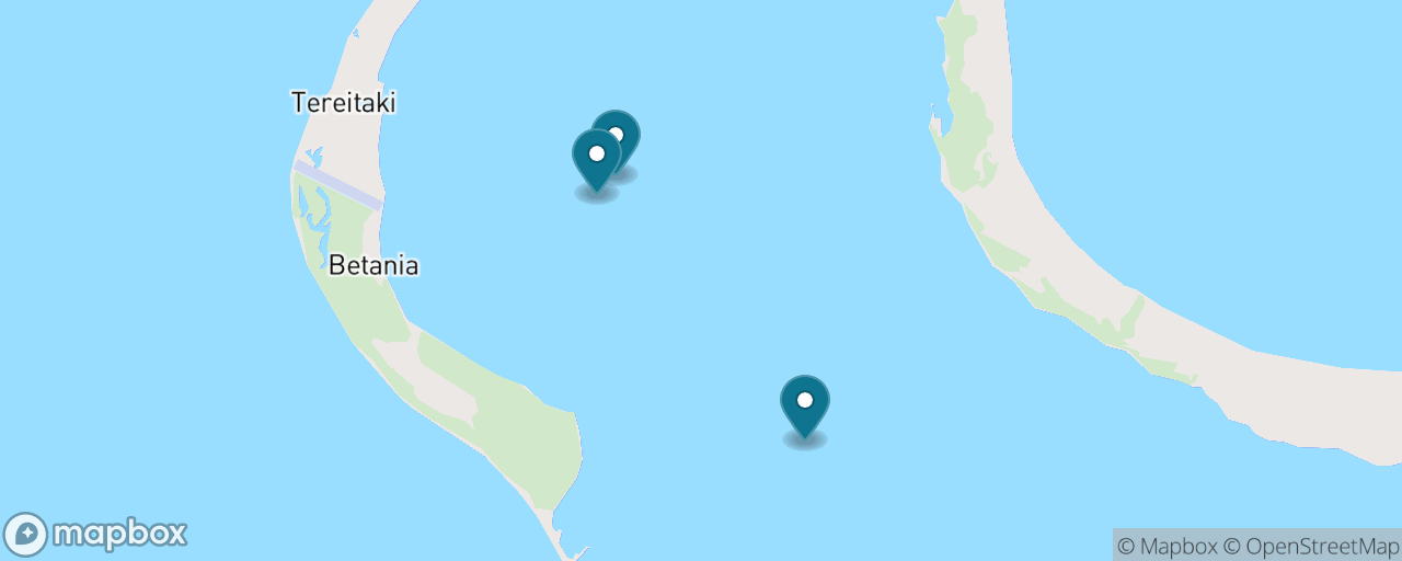 Map of the stops on “Fanning Island: Castaway Beach Day”