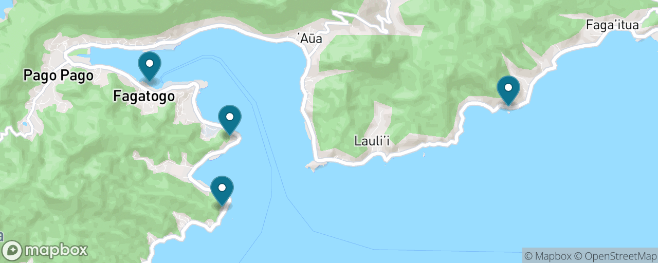 Map of the stops on “The Island Loop by Taxi”