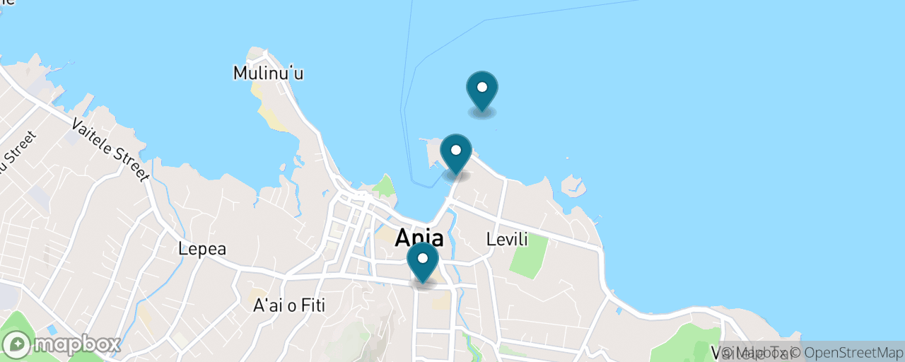 Map of the stops on “Apia: Palolo Deep Family Snorkel”