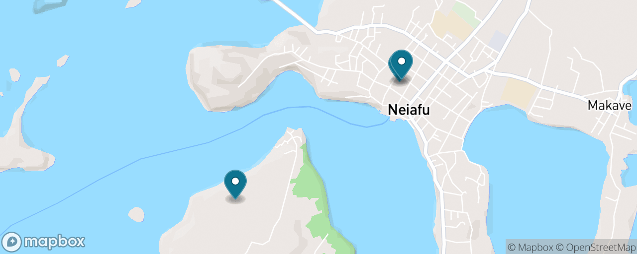 Map of the stops on “Swim with Humpback Whales”