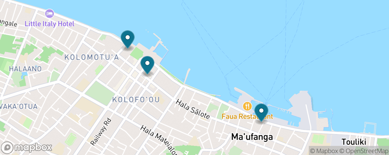 Map of the stops on “Nuku'alofa on Foot: Royal City & Market”