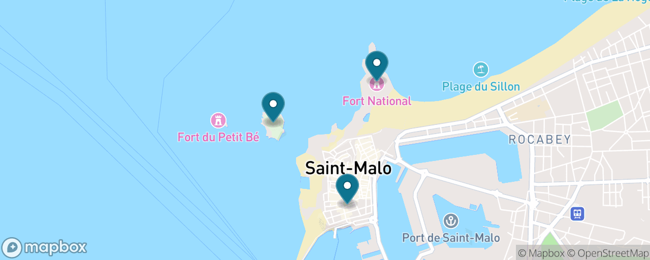 Map of the stops on “The Tidal Forts & Islands”
