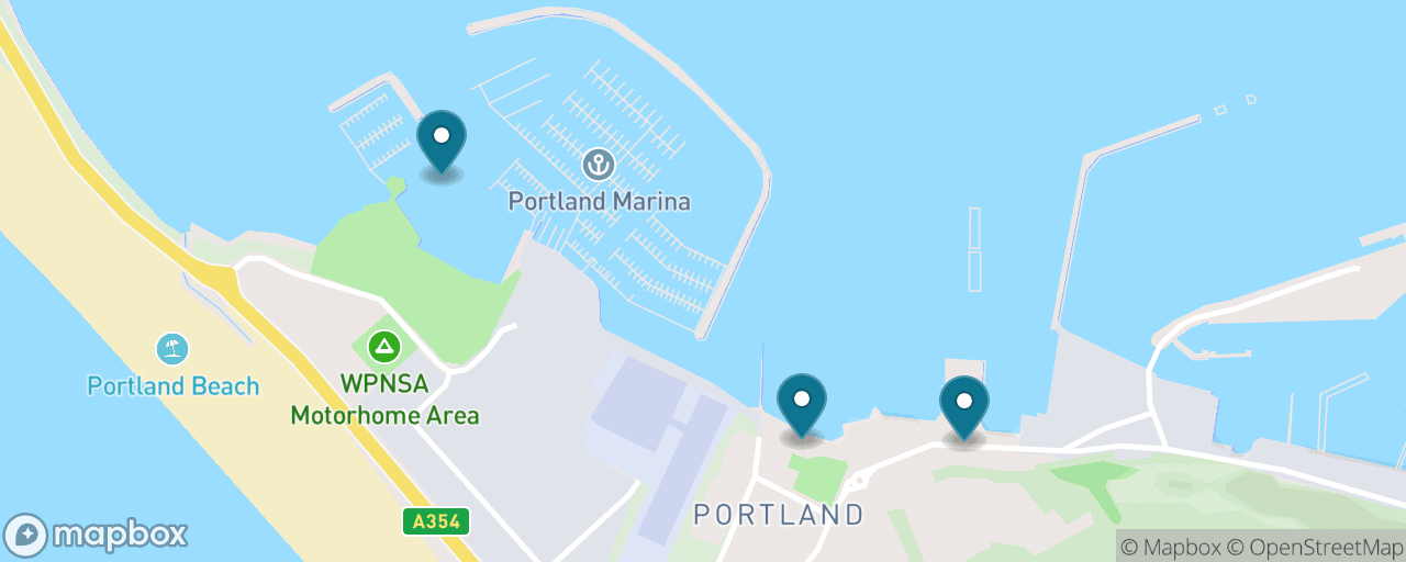 Map of the stops on “Henry VIII's Portland Castle & Castletown”