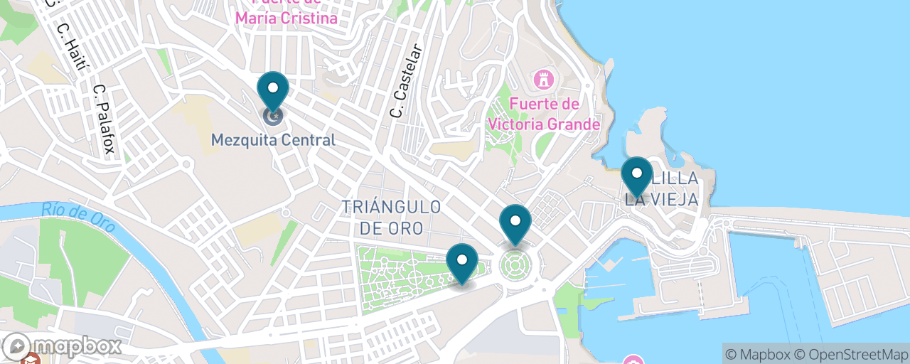 Map of the stops on “City of Four Cultures”