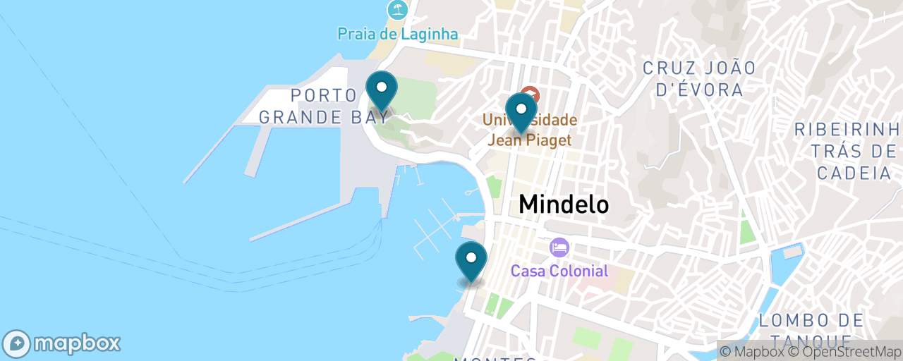 Map of the stops on “Free Mindelo: Waterfront, Squares & a Fort”