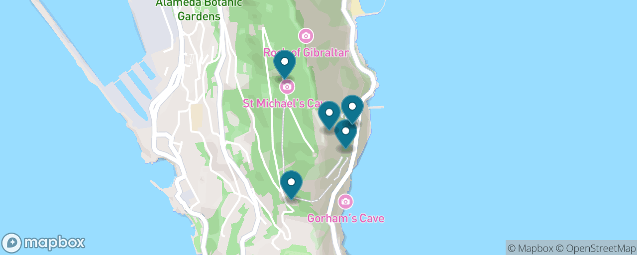 Map of the stops on “The Mediterranean Steps to O'Hara's Battery”