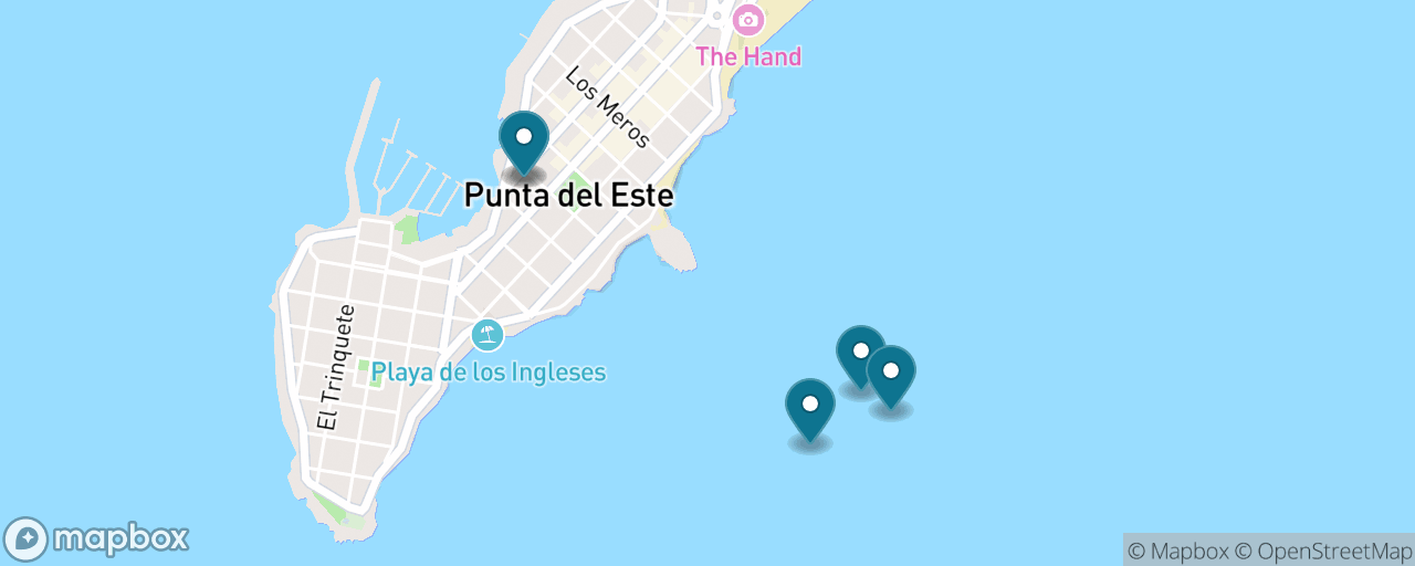 Map of the stops on “Isla Gorriti Beach Escape”