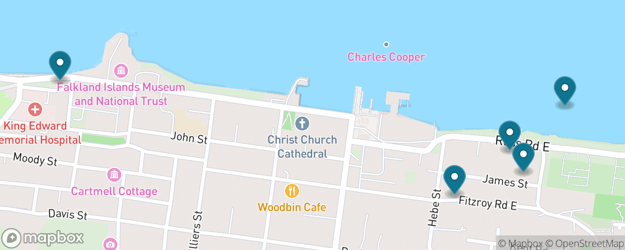 Map of the stops on “Stanley on Foot”