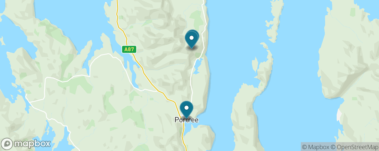 Map of the stops on “Old Man of Storr, the Cheap Way”