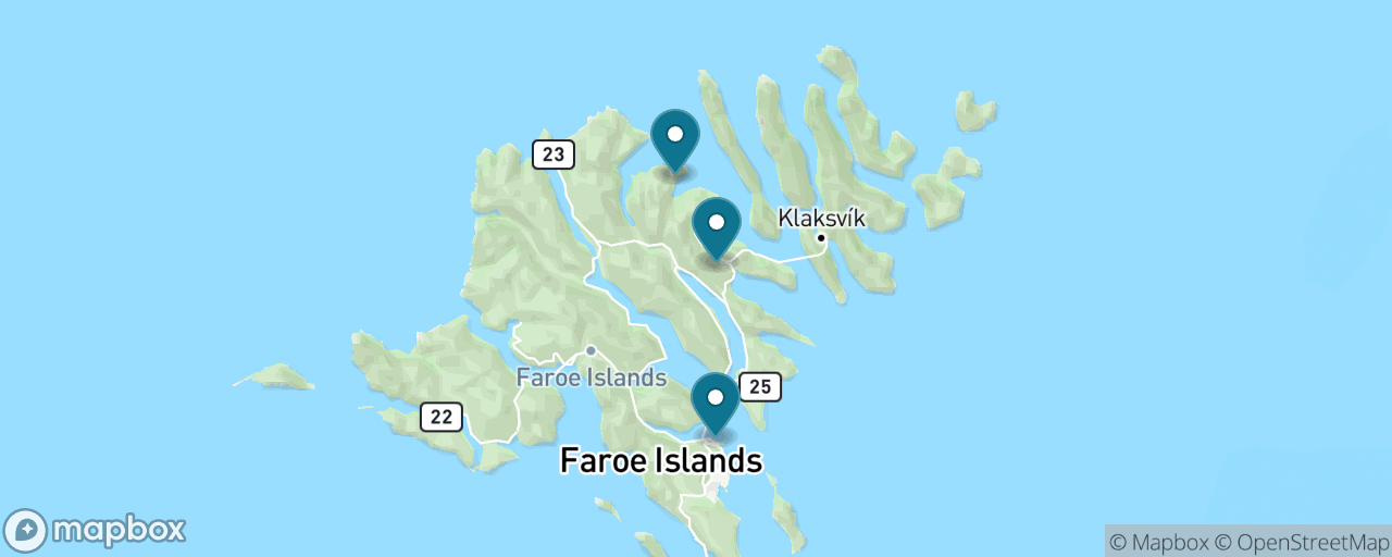 Map of the stops on “The Undersea Roundabout & Rocking Stones”