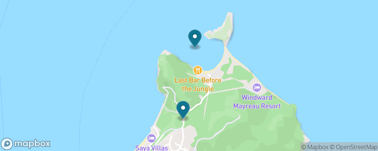 Map of the stops on “Salt Whistle Bay — the Postcard Beach Between Two Seas”
