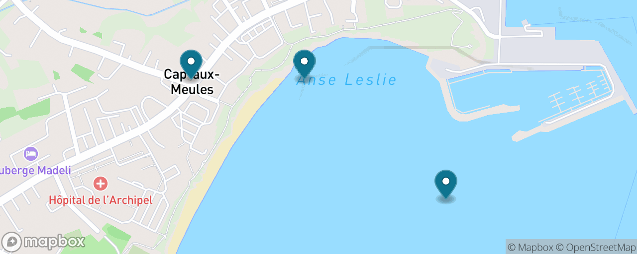 Map of the stops on “The Cap-aux-Meules Waterfront Stroll”