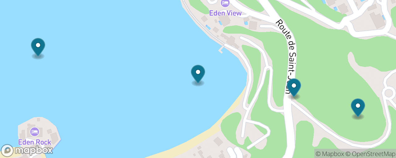 Map of the stops on “Saint-Jean Beach & the Landing Strip”