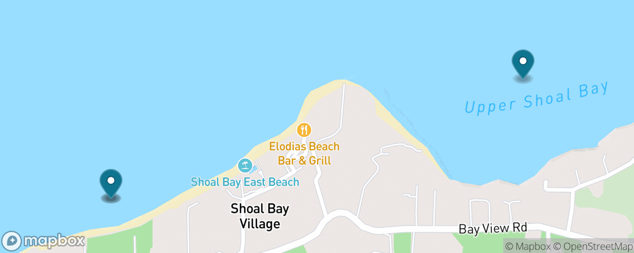 Map of the stops on “Shoal Bay East Beach Day by Taxi”