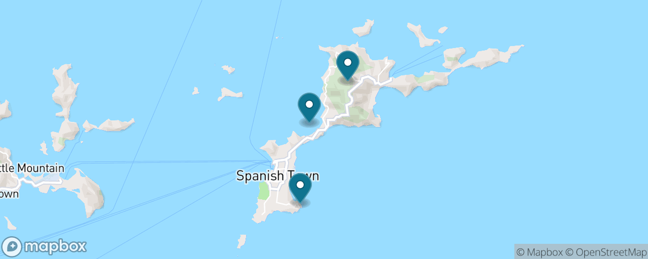 Map of the stops on “Island Drive: Copper Mine & Gorda Peak”