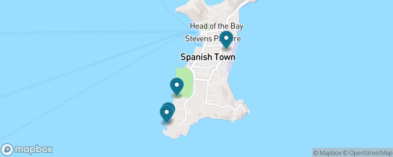 Map of the stops on “The Baths of Virgin Gorda, Your Own Way”