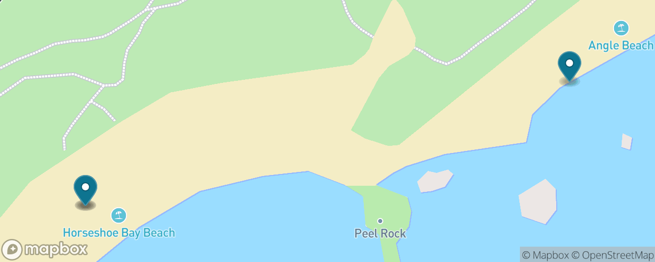 Map of the stops on “Horseshoe Bay Beach Day”