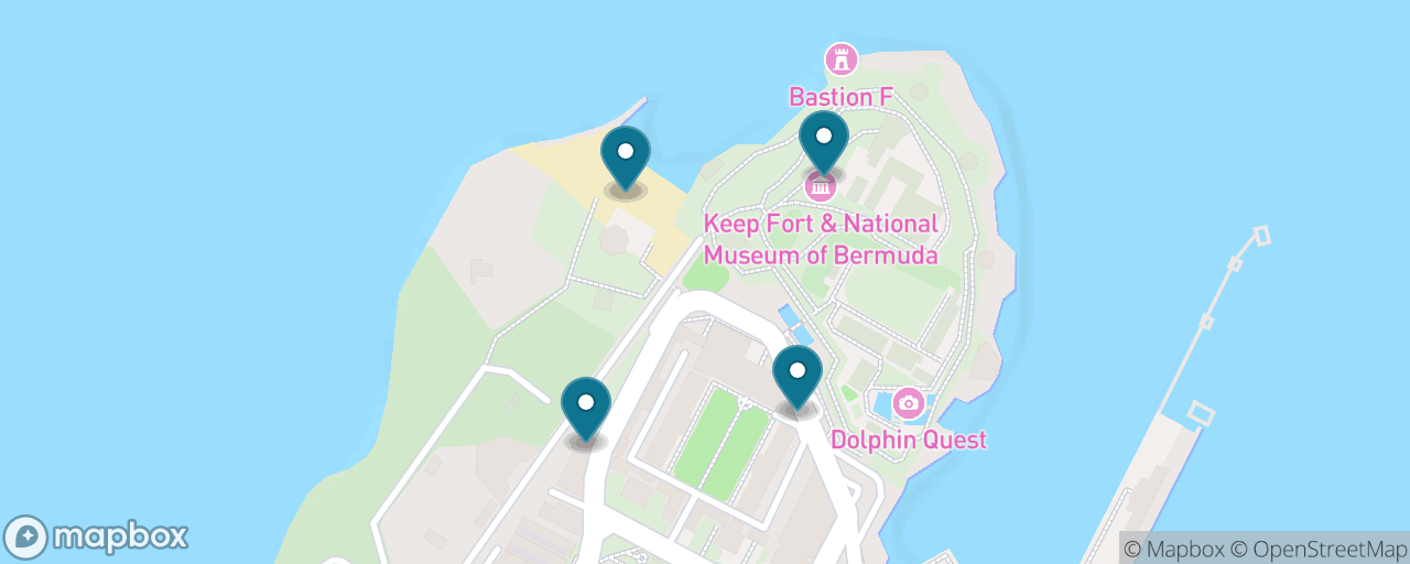 Map of the stops on “Dockyard Highlights Walk”
