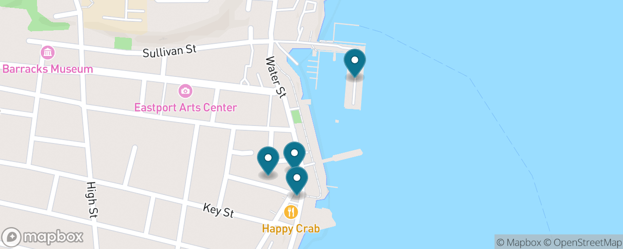 Map of the stops on “Downtown Waterfront Wander”