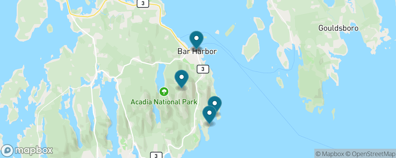 Map of the stops on “Cadillac Summit Panorama”