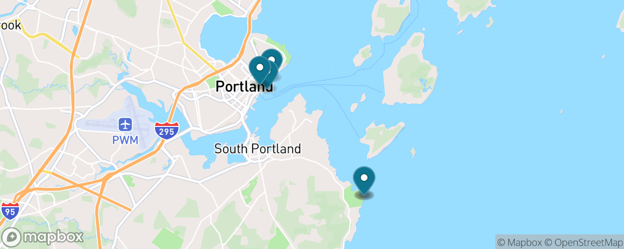 Map of the stops on “Portland Head Light & the Old Port”