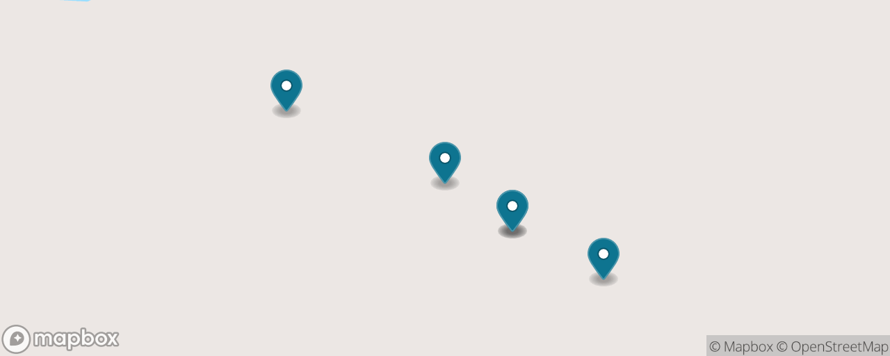 Map of the stops on “Damajagua 27 Waterfalls — Jump, Slide & Swim, DIY”