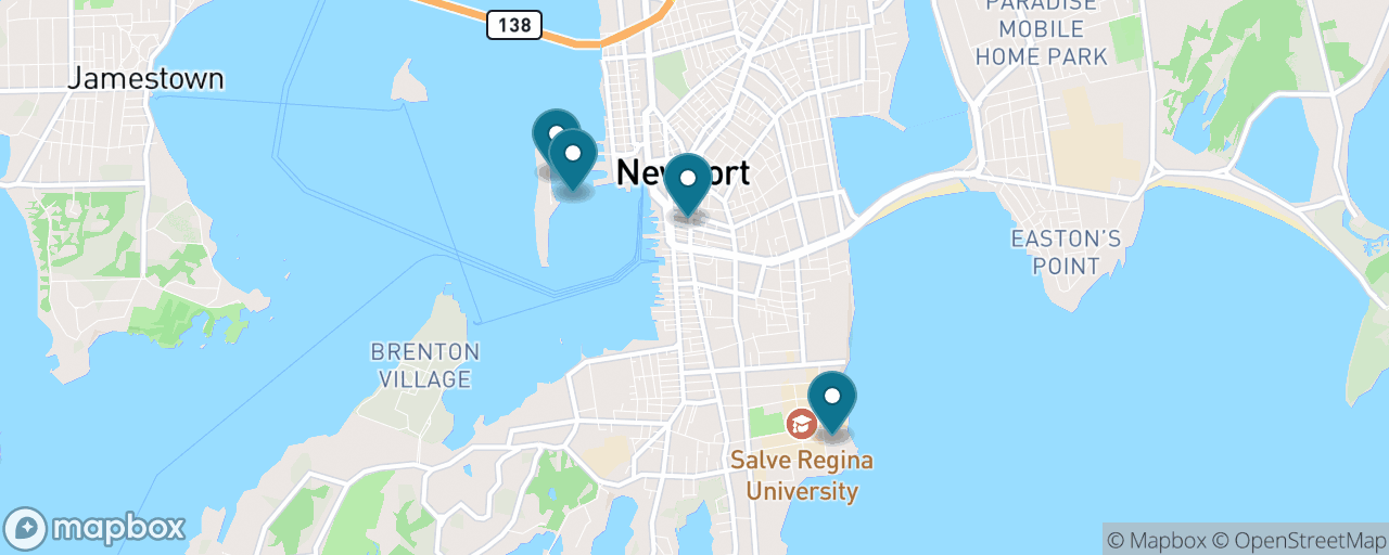 Map of the stops on “Gilded Age Highlights”