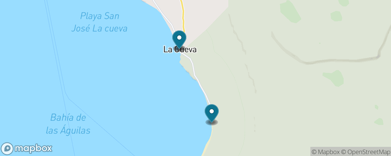 Map of the stops on “Bahía de las Águilas Boat Escape — DIY”