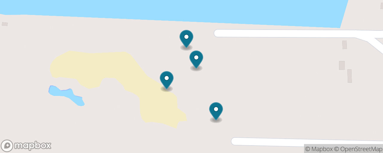 Map of the stops on “Free Port Water-Park Day — Pools, Lazy River & Swim Cove”