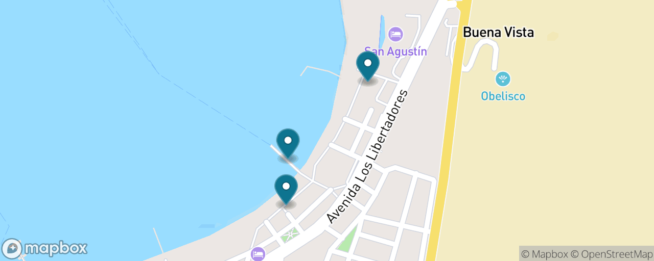Map of the stops on “Ballestas Islands & El Chaco”