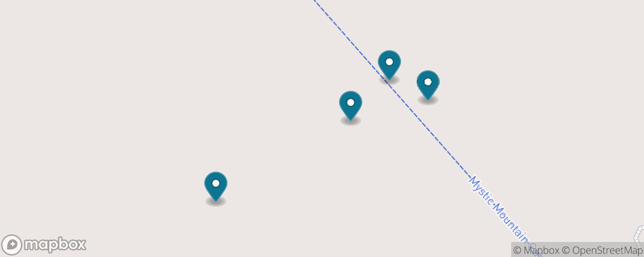 Map of the stops on “Mystic Mountain — Bobsled, Chairlift & Zipline”